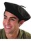 Adult Mens or Womens Black French Beret Novelty Party Beatnik Hippie Hat